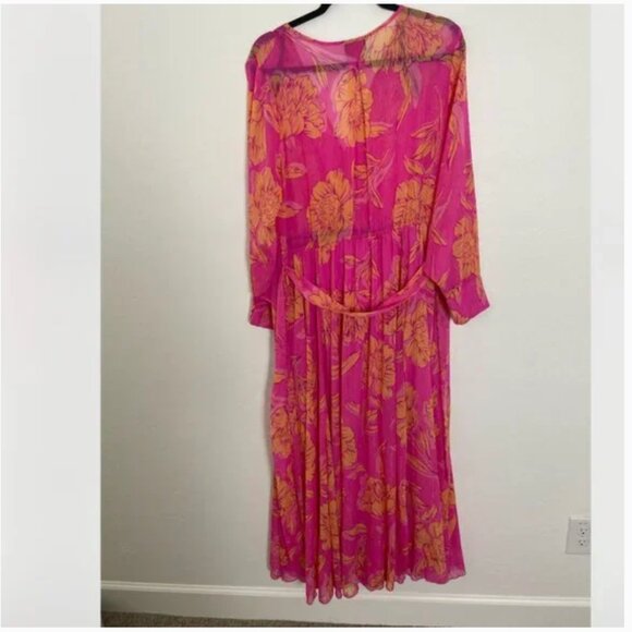 ⭐️ Vacation Beach Vaca Floral Flower Wrap Chic Glam Girly Classy Hip Maxi Dress - Picture 2 of 9